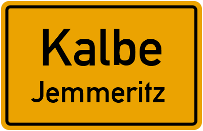 Straßenverzeichnis Kalbe Jemmeritz