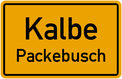 Straßenverzeichnis Kalbe Packebusch