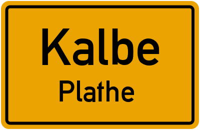 Straßenverzeichnis Kalbe Plathe