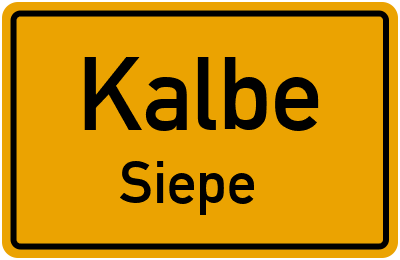 Straßenverzeichnis Kalbe Siepe