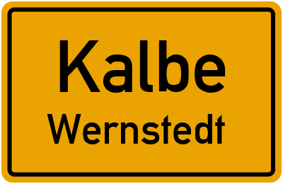 Straßenverzeichnis Kalbe Wernstedt