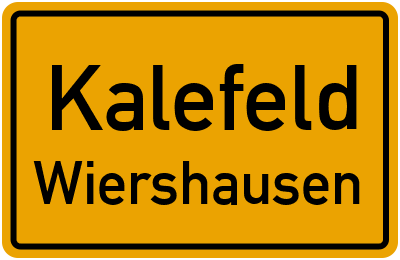 Straßenverzeichnis Kalefeld Wiershausen