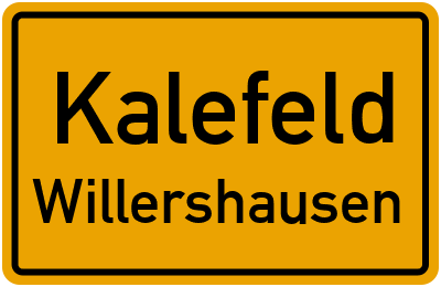 Straßenverzeichnis Kalefeld Willershausen