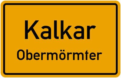 Straßenverzeichnis Kalkar Obermörmter