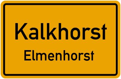 Straßenverzeichnis Kalkhorst Elmenhorst