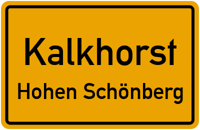 Straßenverzeichnis Kalkhorst Hohen Schönberg