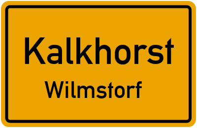 Straßenverzeichnis Kalkhorst Wilmstorf