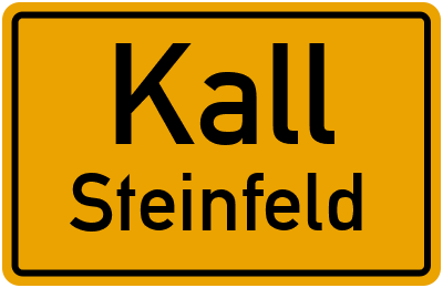 Ortsschild Kall Steinfeld
