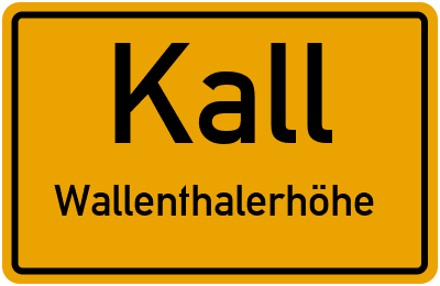 Straßenverzeichnis Kall Wallenthalerhöhe