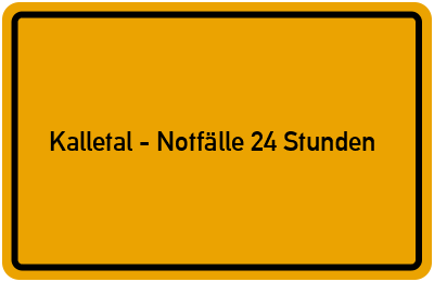 Branchenbuch Kalletal - Notfälle 24 Stunden, Nordrhein-Westfalen