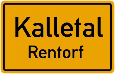 Straßenverzeichnis Kalletal Rentorf