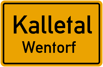 Straßenverzeichnis Kalletal Wentorf