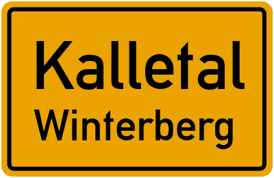 Straßenverzeichnis Kalletal Winterberg