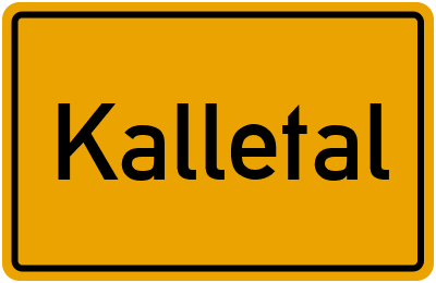 Ortsschild von Gemeinde Kalletal in Nordrhein-Westfalen