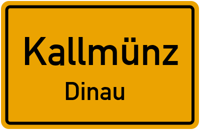 Straßenverzeichnis Kallmünz Dinau