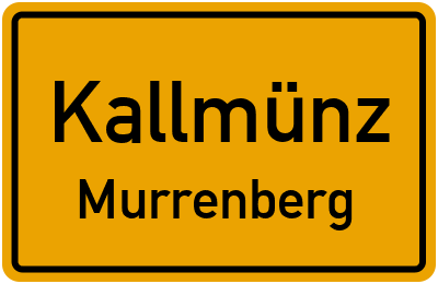 Straßenverzeichnis Kallmünz Murrenberg