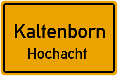 Straßenverzeichnis Kaltenborn Hochacht