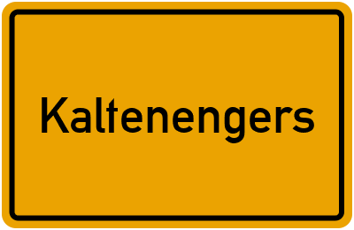 Ortsschild von Kaltenengers in Rheinland-Pfalz