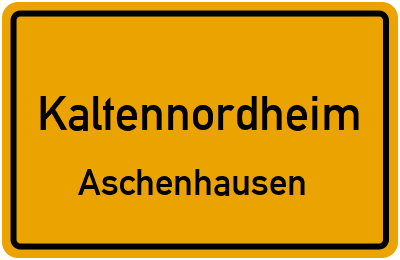 Straßenverzeichnis Kaltennordheim Aschenhausen