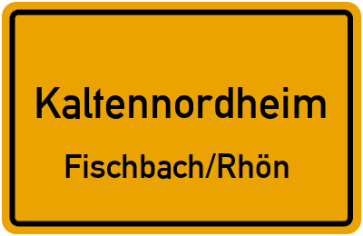 Straßenverzeichnis Kaltennordheim Fischbach/Rhön
