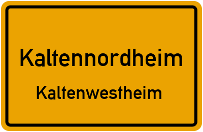 Straßenverzeichnis Kaltennordheim Kaltenwestheim