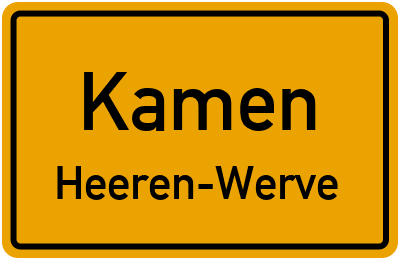 Straßenverzeichnis Kamen Heeren-Werve