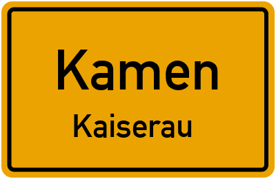 Straßenverzeichnis Kamen Kaiserau