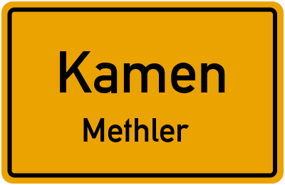 Straßenverzeichnis Kamen Methler