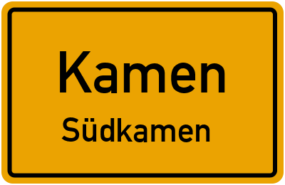 Straßenverzeichnis Kamen Südkamen