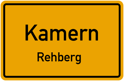 Straßenverzeichnis Kamern Rehberg