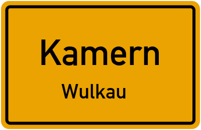 Straßenverzeichnis Kamern Wulkau