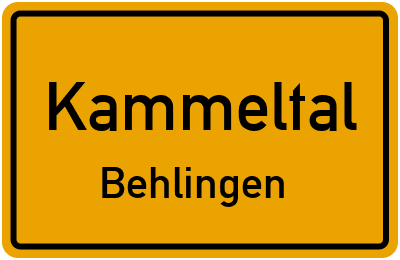 Straßenverzeichnis Kammeltal Behlingen