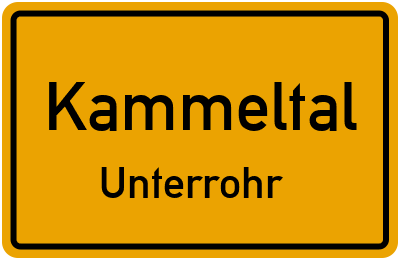 Straßenverzeichnis Kammeltal Unterrohr