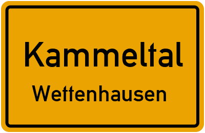 Ortsschild Kammeltal Wettenhausen