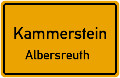 Straßenverzeichnis Kammerstein Albersreuth
