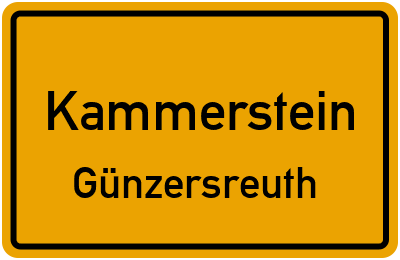 Straßenverzeichnis Kammerstein Günzersreuth