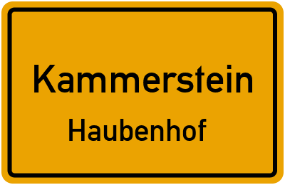 Straßenverzeichnis Kammerstein Haubenhof