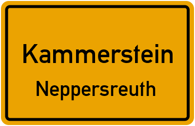 Straßenverzeichnis Kammerstein Neppersreuth
