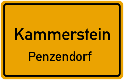 Straßenverzeichnis Kammerstein Penzendorf