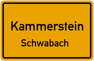 Straßenverzeichnis Kammerstein Schwabach