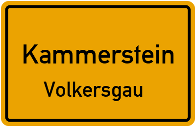 Straßenverzeichnis Kammerstein Volkersgau