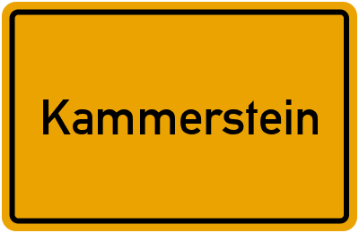 Ortsschild von Gemeinde Kammerstein in Bayern