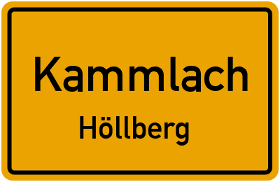 Ortsschild Kammlach Höllberg