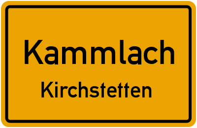 Ortsschild Kammlach Kirchstetten