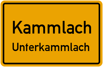 Ortsschild Kammlach Unterkammlach
