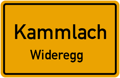 Ortsschild Kammlach Wideregg