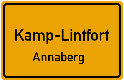 Straßenverzeichnis Kamp-Lintfort Annaberg