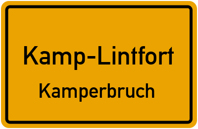 Straßenverzeichnis Kamp-Lintfort Kamperbruch