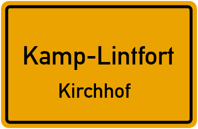 Straßenverzeichnis Kamp-Lintfort Kirchhof