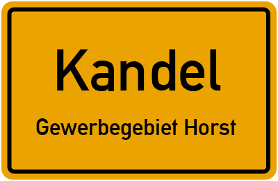 Straßenverzeichnis Kandel Gewerbegebiet Horst